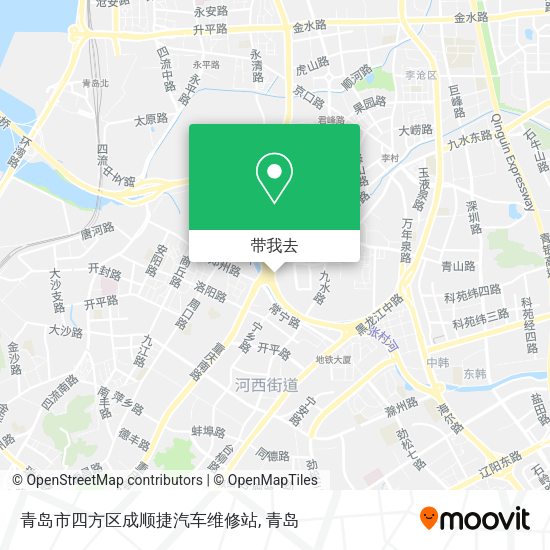 青岛市四方区成顺捷汽车维修站地图