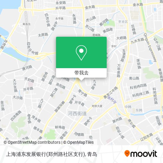 上海浦东发展银行(郑州路社区支行)地图