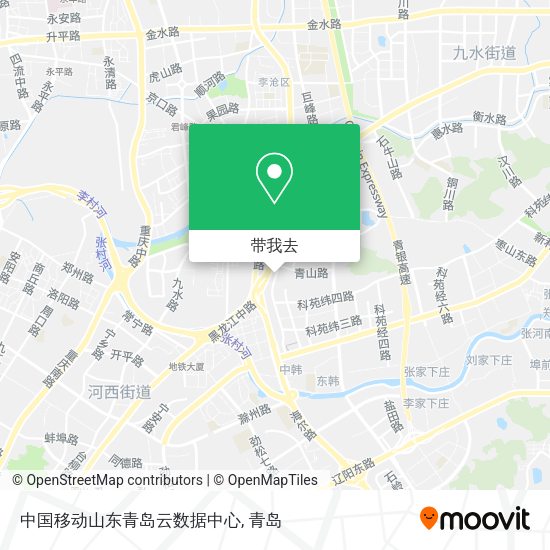 中国移动山东青岛云数据中心地图
