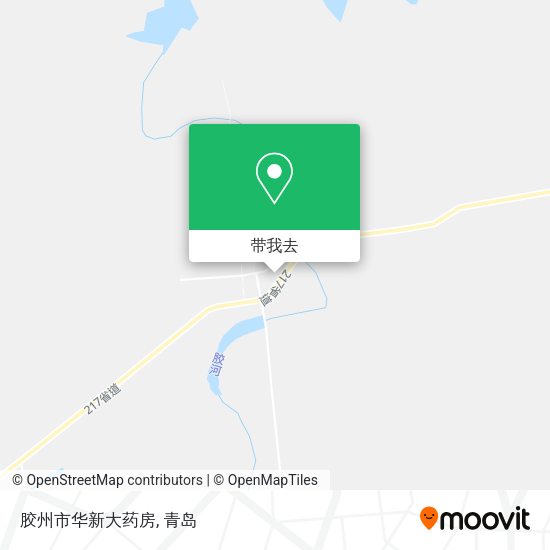 胶州市华新大药房地图