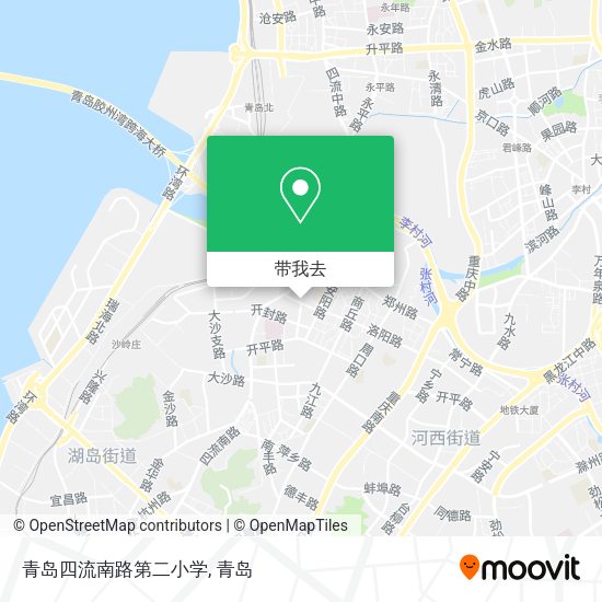 青岛四流南路第二小学地图