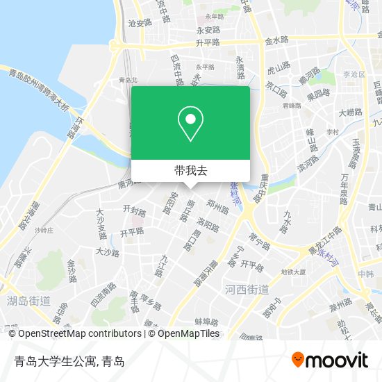 青岛大学生公寓地图