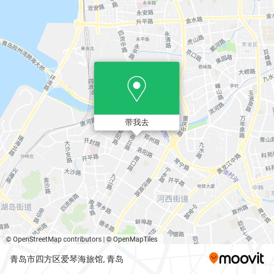 青岛市四方区爱琴海旅馆地图