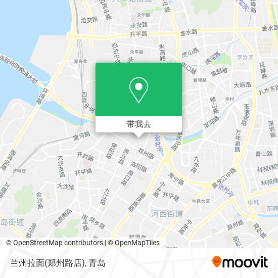 兰州拉面(郑州路店)地图