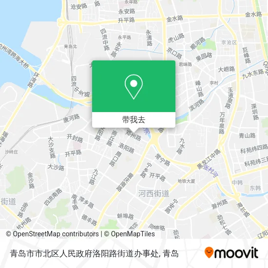 青岛市市北区人民政府洛阳路街道办事处地图