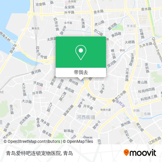 青岛爱特吧连锁宠物医院地图