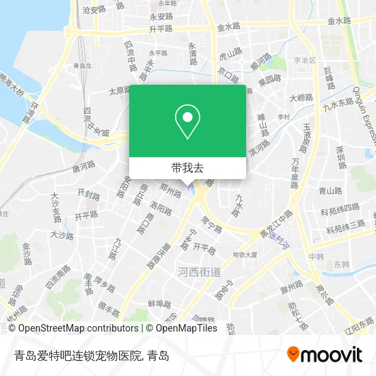 青岛爱特吧连锁宠物医院地图