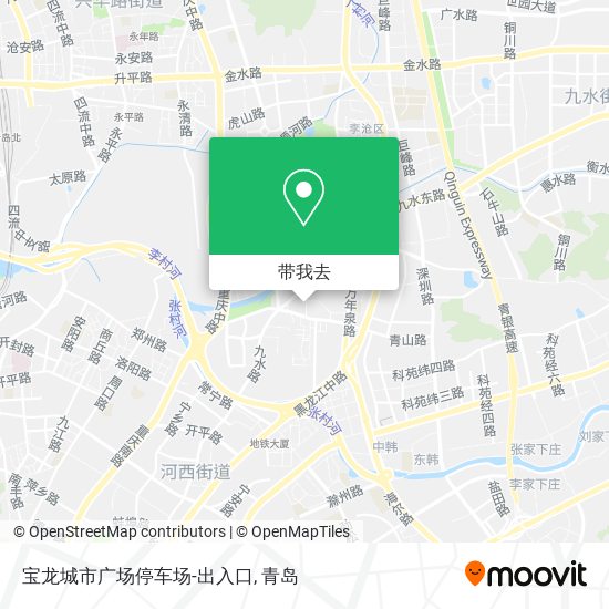 宝龙城市广场停车场-出入口地图