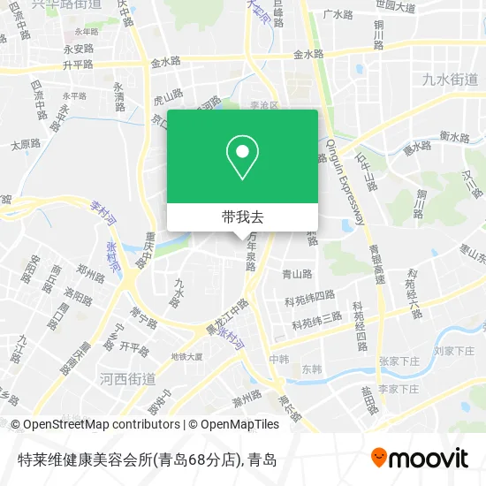 特莱维健康美容会所(青岛68分店)地图