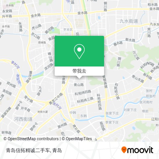 青岛信拓精诚二手车地图