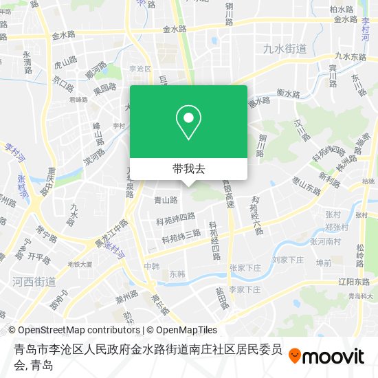 青岛市李沧区人民政府金水路街道南庄社区居民委员会地图