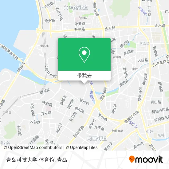 青岛科技大学-体育馆地图