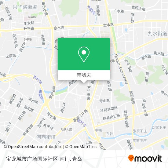 宝龙城市广场国际社区-南门地图