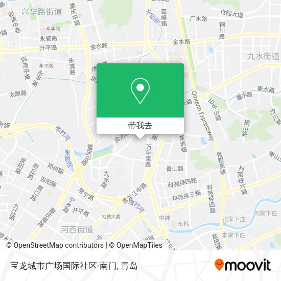 宝龙城市广场国际社区-南门地图