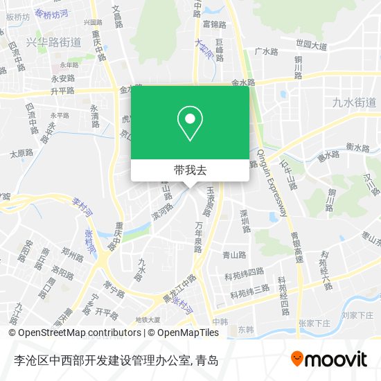 李沧区中西部开发建设管理办公室地图