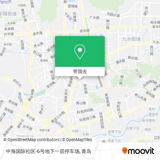 中海国际社区-6号地下一层停车场地图