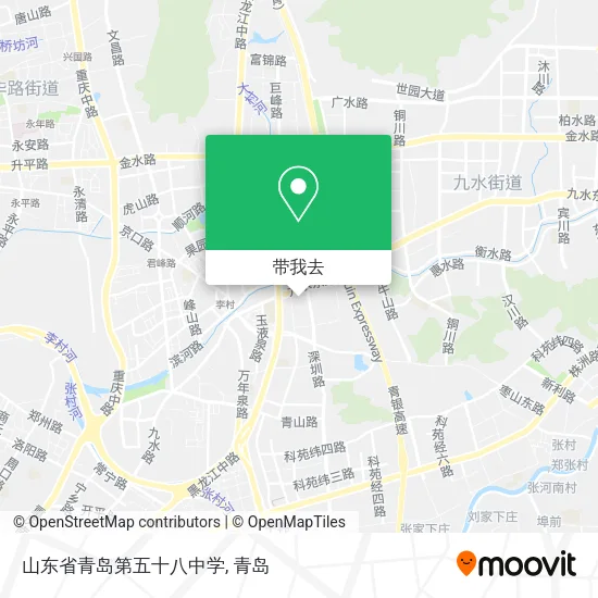 山东省青岛第五十八中学地图