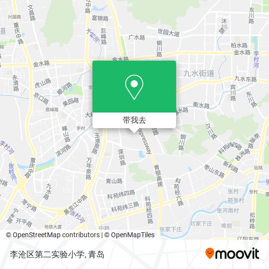 李沧区第二实验小学地图