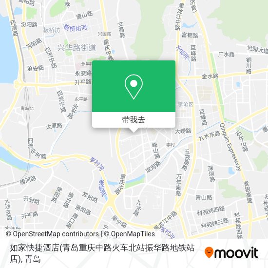 如家快捷酒店(青岛重庆中路火车北站振华路地铁站店)地图