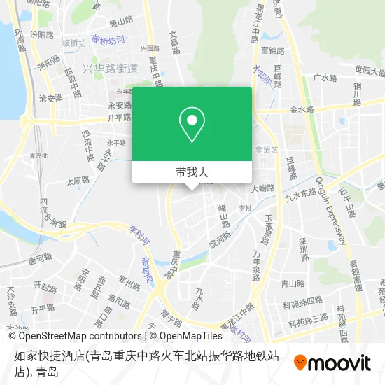 如家快捷酒店(青岛重庆中路火车北站振华路地铁站店)地图