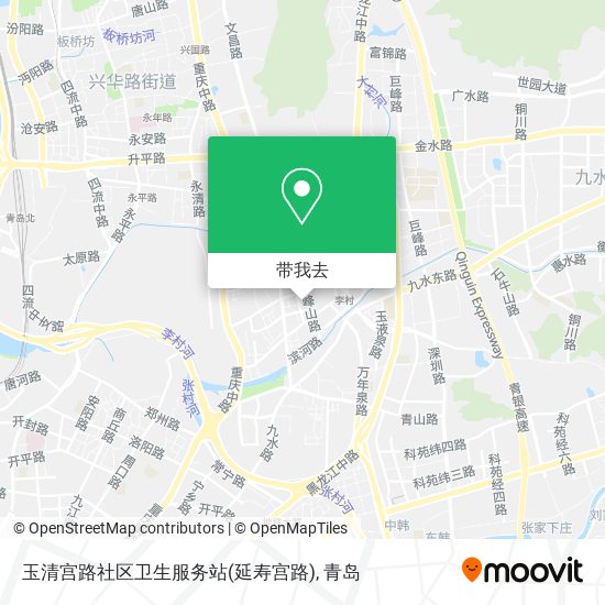玉清宫路社区卫生服务站(延寿宫路)地图