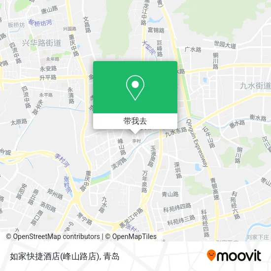 如家快捷酒店(峰山路店)地图
