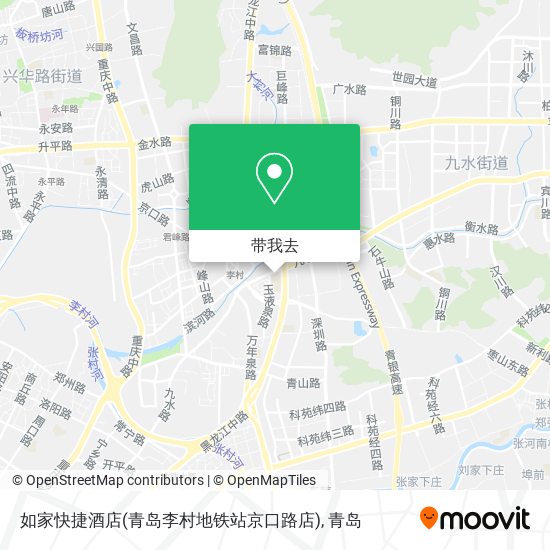 如家快捷酒店(青岛李村地铁站京口路店)地图