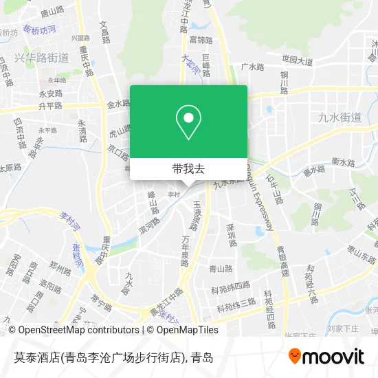 莫泰酒店(青岛李沧广场步行街店)地图