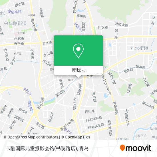 卡酷国际儿童摄影会馆(书院路店)地图