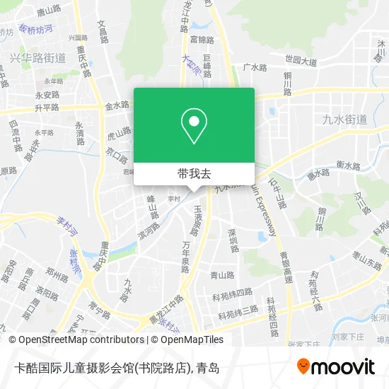 卡酷国际儿童摄影会馆(书院路店)地图