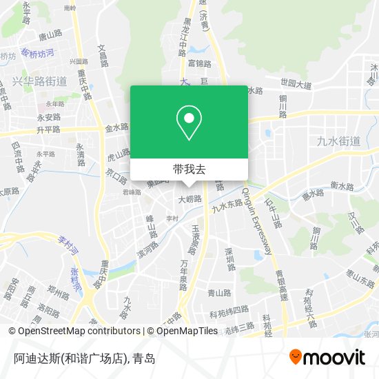 阿迪达斯(和谐广场店)地图