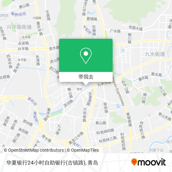 华夏银行24小时自助银行(古镇路)地图