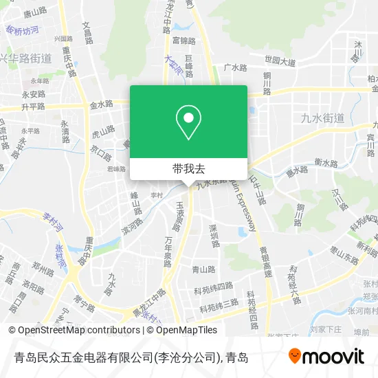 青岛民众五金电器有限公司(李沧分公司)地图