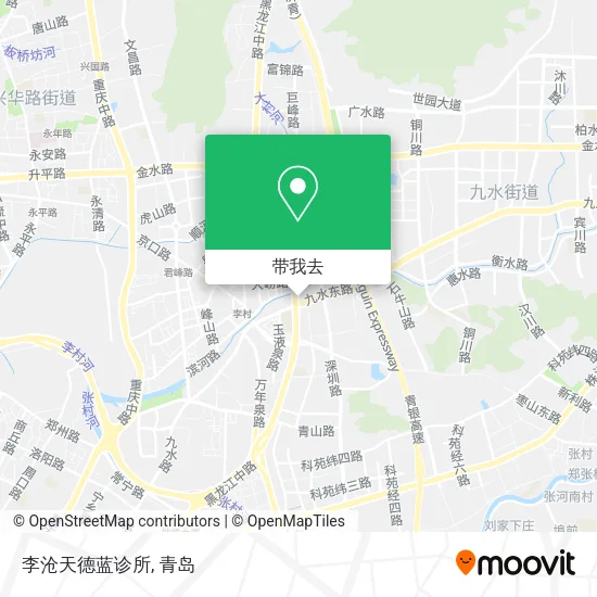 李沧天德蓝诊所地图