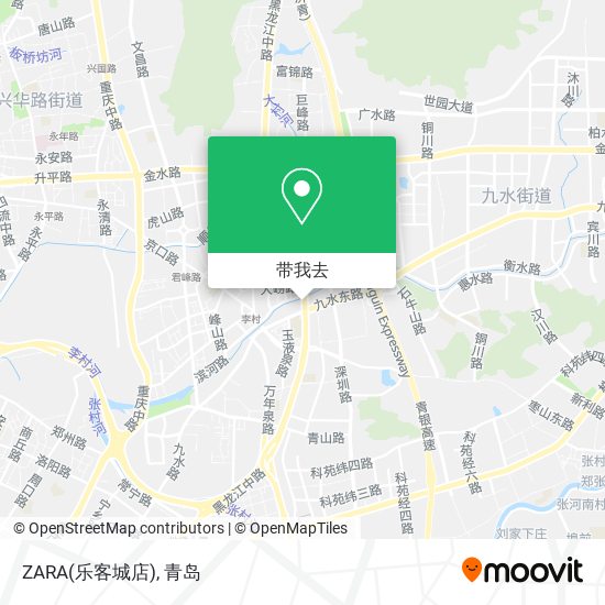 ZARA(乐客城店)地图
