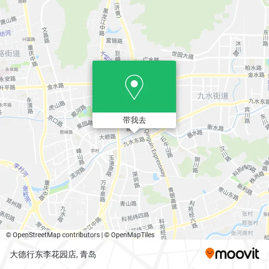 大德行东李花园店地图