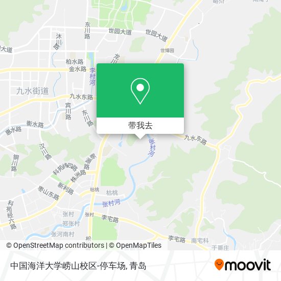 中国海洋大学崂山校区-停车场地图