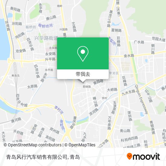 青岛风行汽车销售有限公司地图