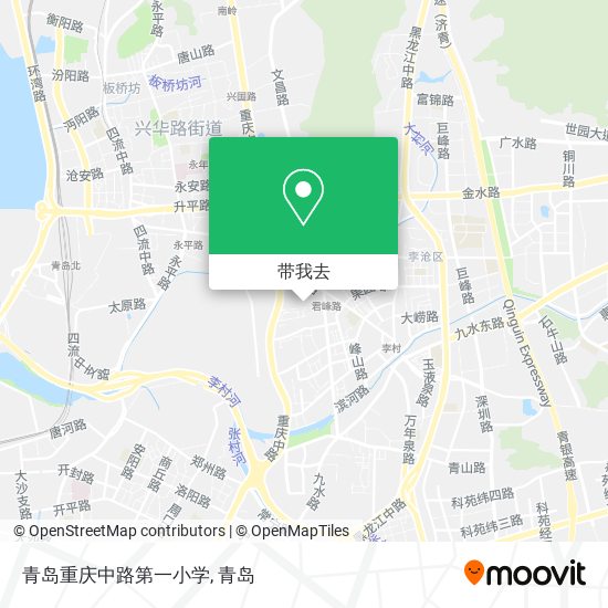 青岛重庆中路第一小学地图