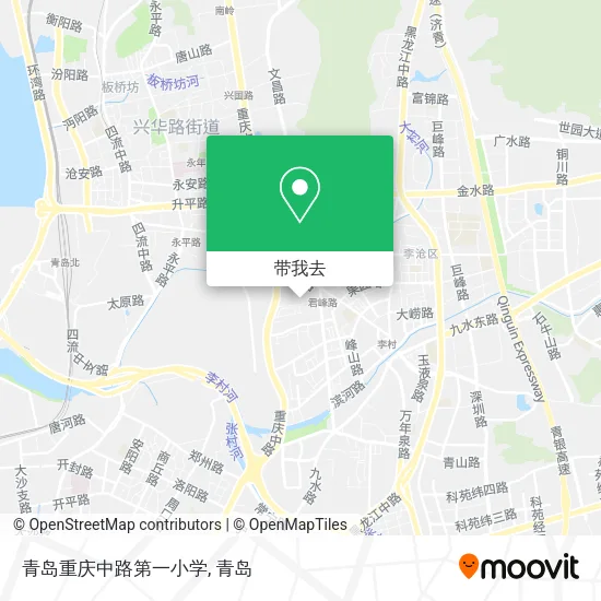 青岛重庆中路第一小学地图