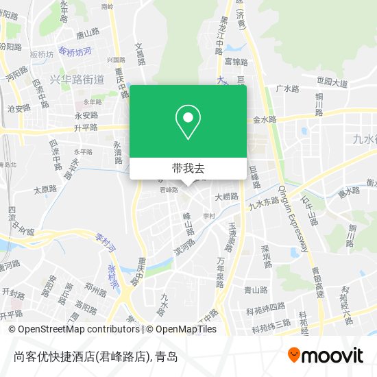 尚客优快捷酒店(君峰路店)地图