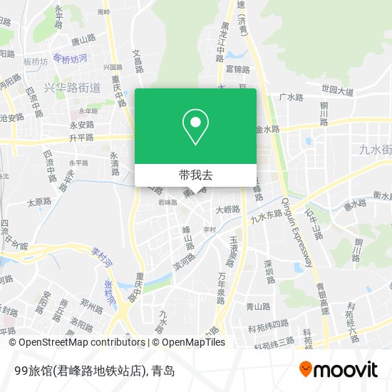 99旅馆(君峰路地铁站店)地图