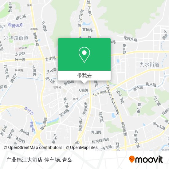 广业锦江大酒店-停车场地图
