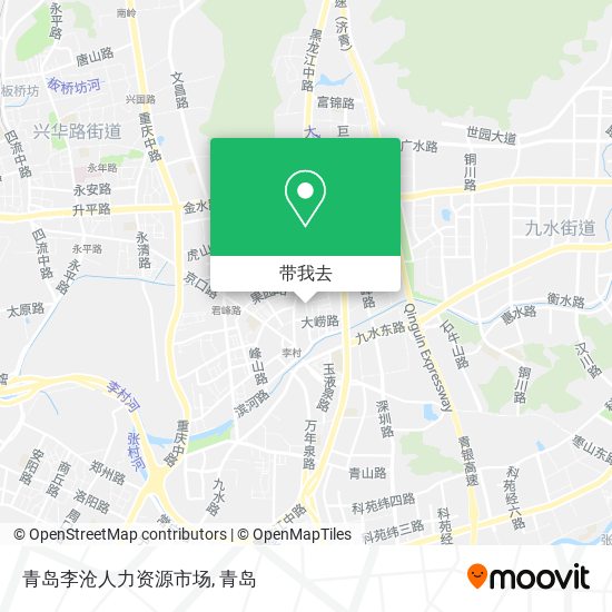 青岛李沧人力资源市场地图
