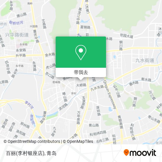 百丽(李村银座店)地图