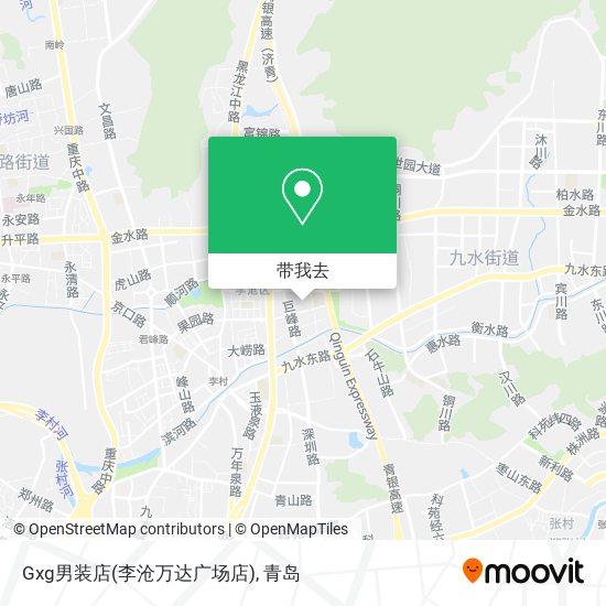 Gxg男装店(李沧万达广场店)地图