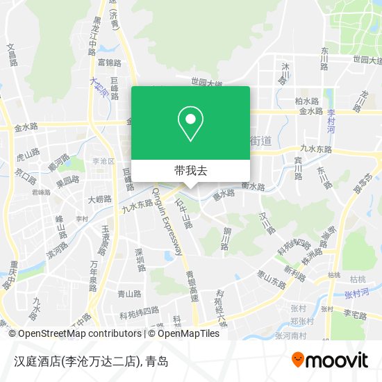 汉庭酒店(李沧万达二店)地图