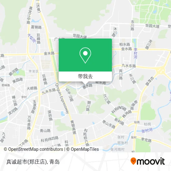 真诚超市(郑庄店)地图