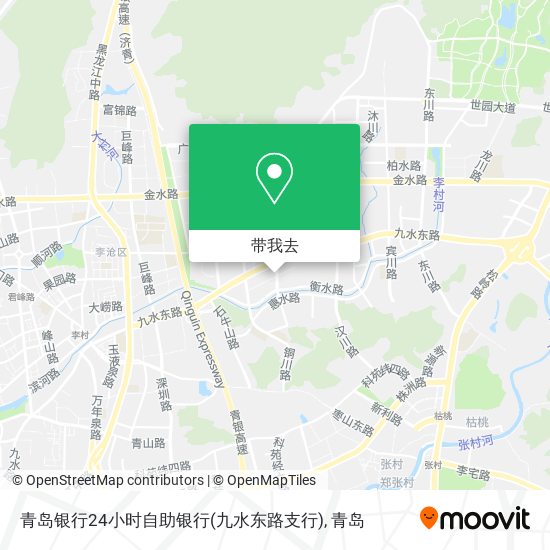 青岛银行24小时自助银行(九水东路支行)地图