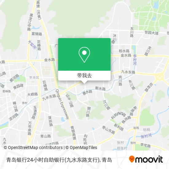 青岛银行24小时自助银行(九水东路支行)地图